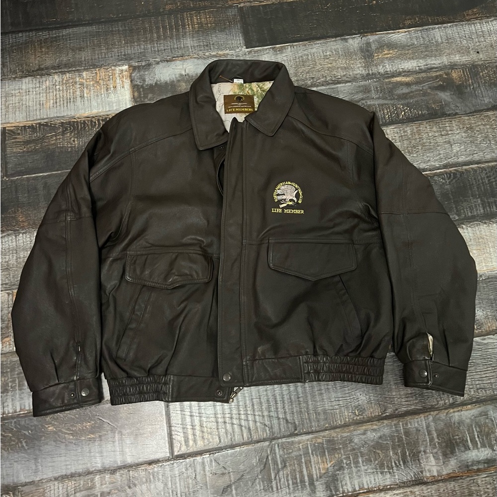 North American Hunting Club Life Member Leather Jacket
